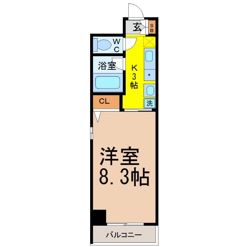 鶴舞駅 徒歩10分 5階の物件間取画像