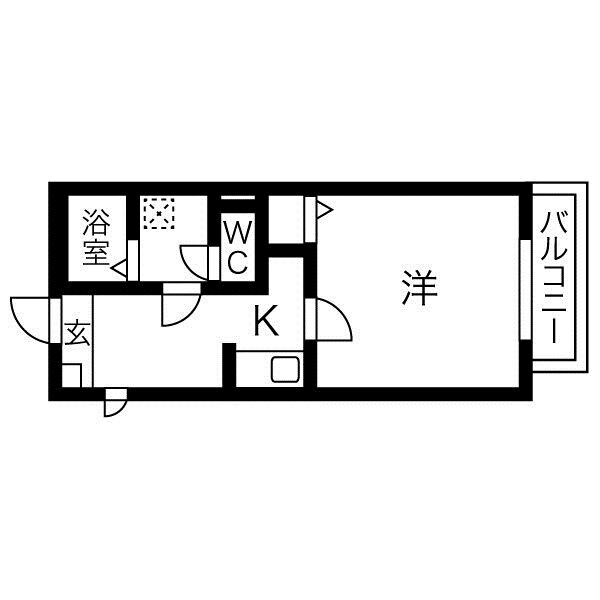 庄内通駅 徒歩4分 2階の物件間取画像