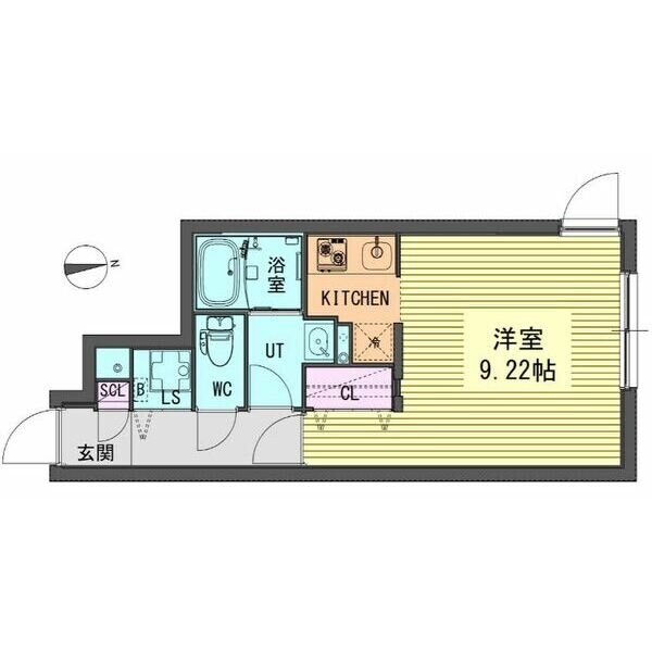 浄心駅 徒歩2分 4階の物件間取画像