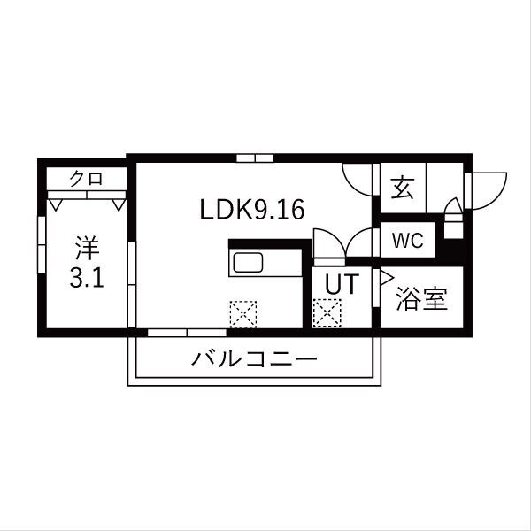カーササクラーレの物件間取画像