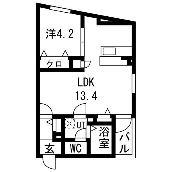 メルヴェイユ大日の物件間取画像
