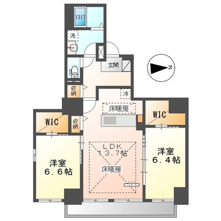 Grand Chainon金山の物件間取画像