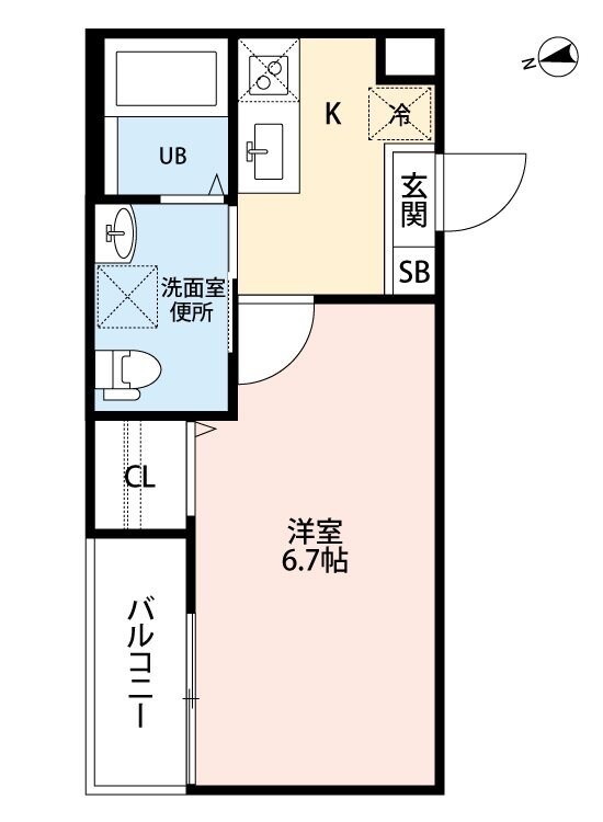 砂田橋駅 徒歩5分 2階の物件間取画像