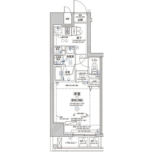 大須観音駅 徒歩4分 9階の物件間取画像