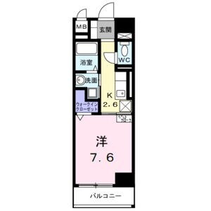 ホワイトメゾン新栄の物件間取画像