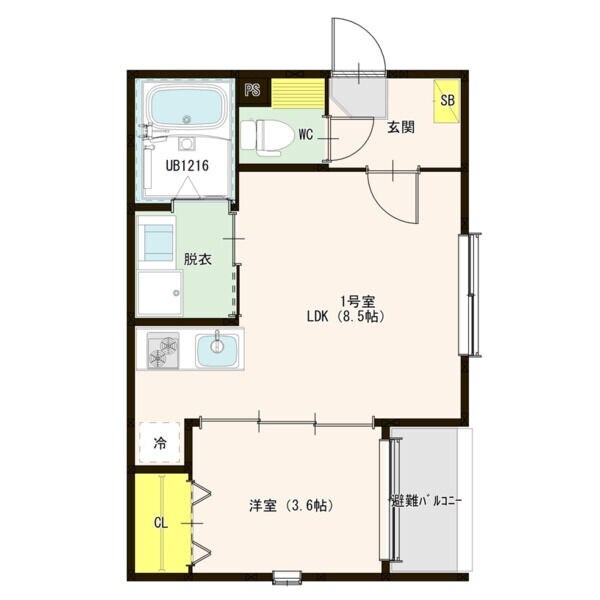 仮称）ハーモニーテラス烏森町四丁目Cの物件間取画像