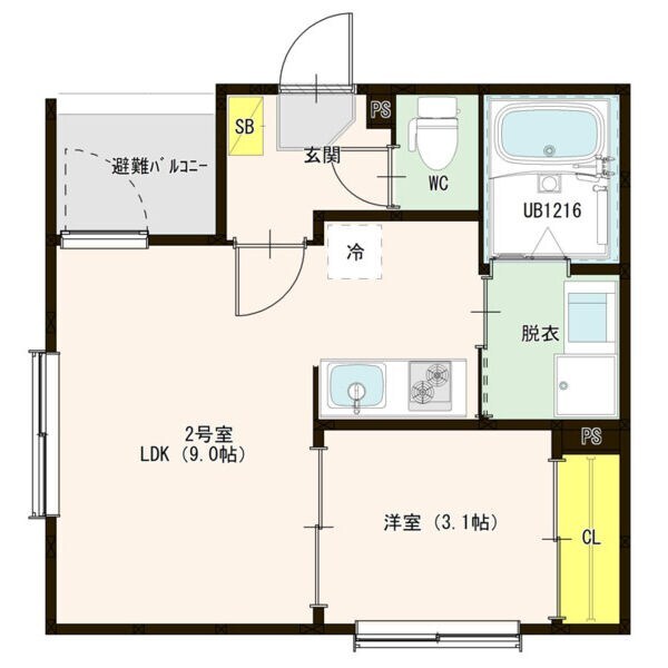 仮称）ハーモニーテラス烏森町四丁目Cの物件間取画像