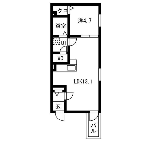 Precious庄内通の物件間取画像