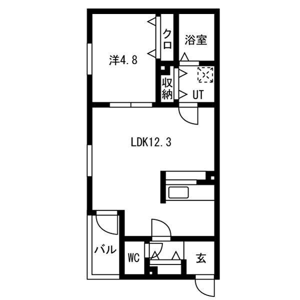 Precious庄内通の物件間取画像
