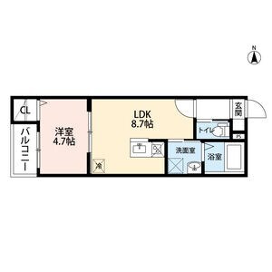 Monstera 野並の物件間取画像