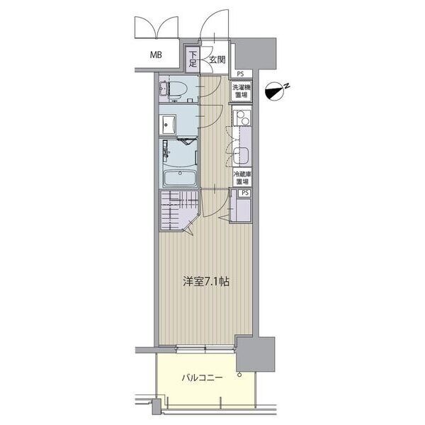 パルティール八田の物件間取画像