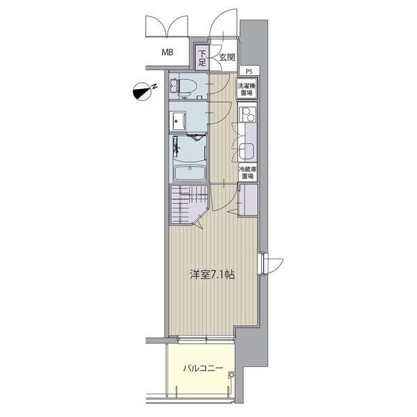 パルティール八田の物件間取画像