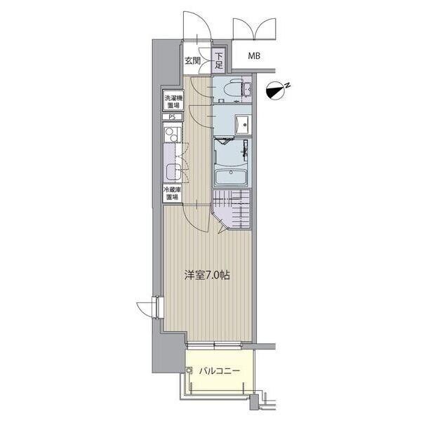 パルティール八田の物件間取画像