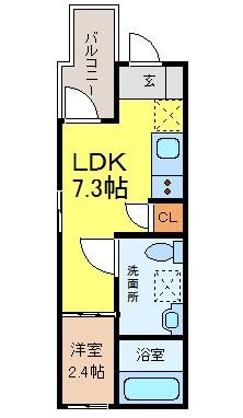 グランレーヴ名駅の物件間取画像