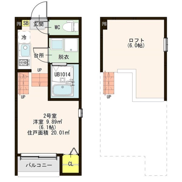 本陣駅 徒歩10分 2階の物件間取画像