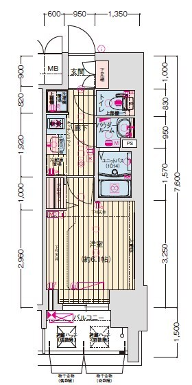 プレサンス丸の内アドブルの物件間取画像