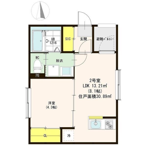 T.M.Apartmentの物件間取画像