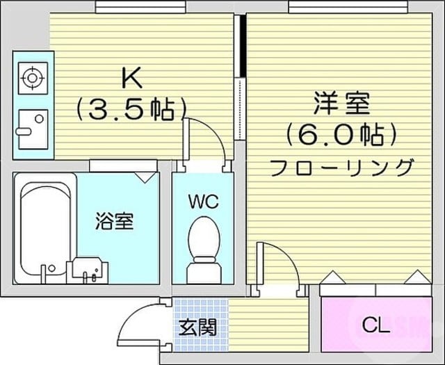 グローバル立町ビルの物件間取画像