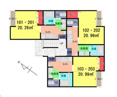 新田駅 徒歩4分 1階の物件間取画像