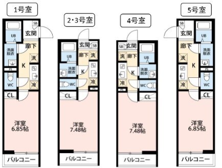 八潮駅 徒歩7分 2階の物件間取画像