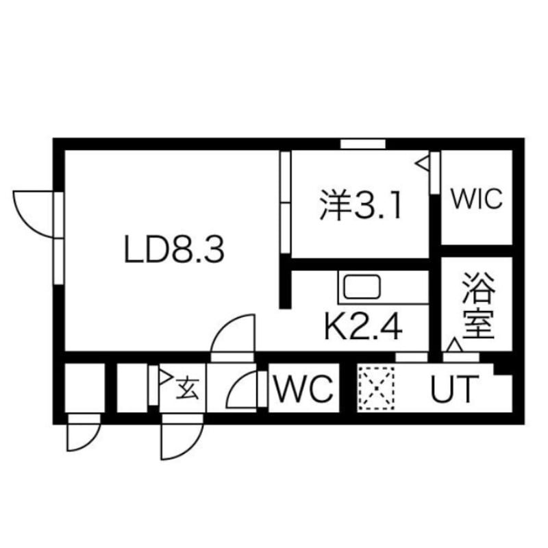 LEVANTE　Ⅸの物件間取画像