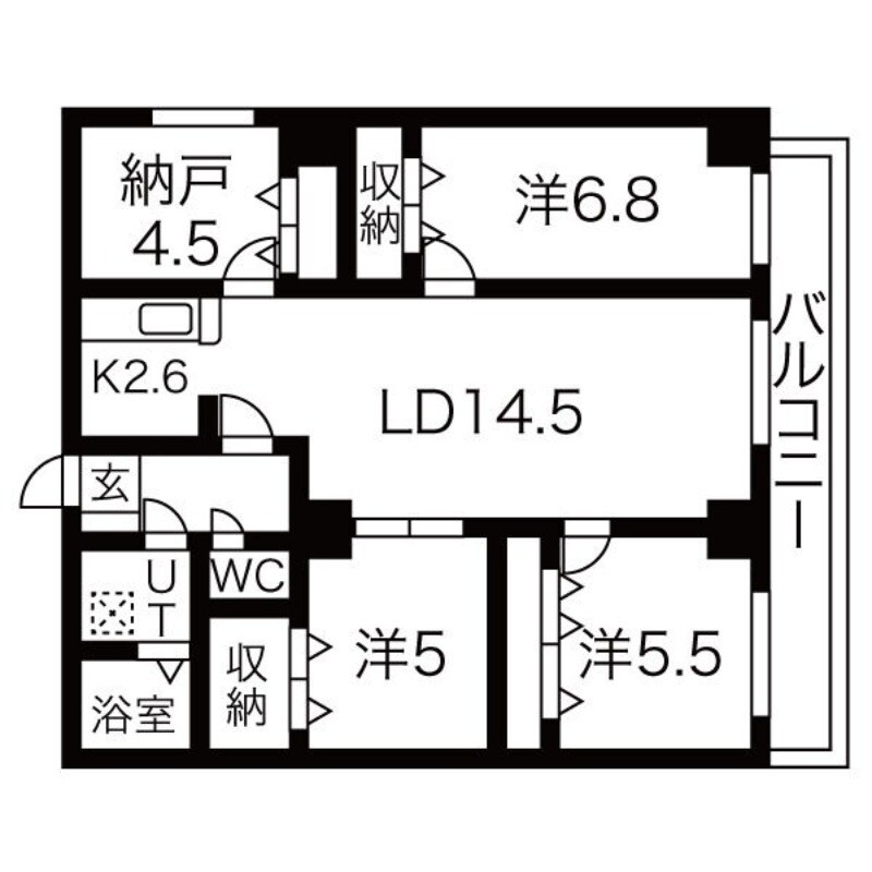 ルーデンスプレイス宮丘弐番館の物件間取画像