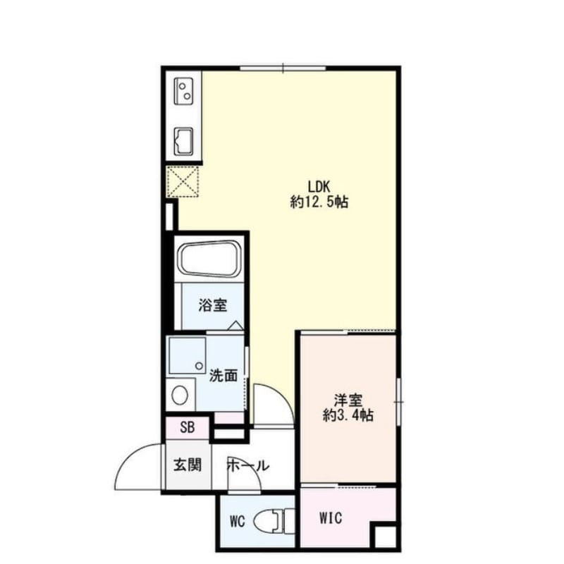 8 3W2(b)HACHI SANWESTNYの物件間取画像