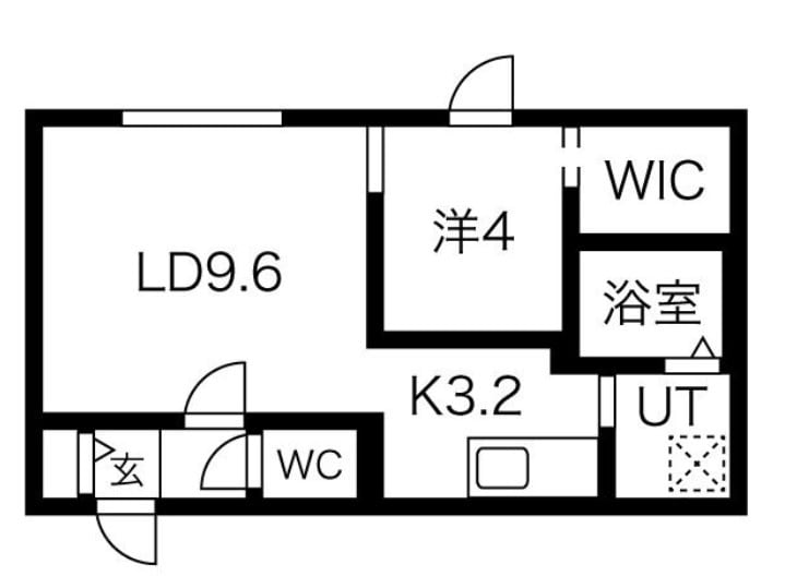 北斗エンブレム札幌の物件間取画像