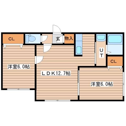 ハピネス西宮の沢の物件間取画像