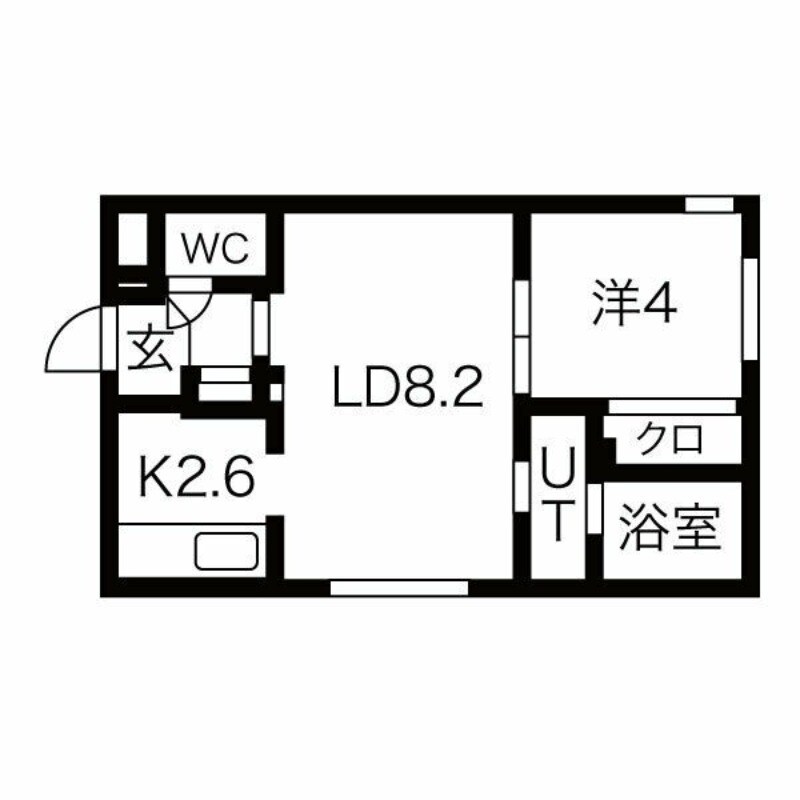 琴似駅 徒歩8分 2階の物件間取画像