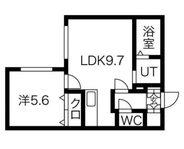 Ｃｒｅａｍ琴似の物件間取画像