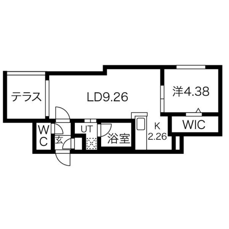 フォレスタ琴似の物件間取画像