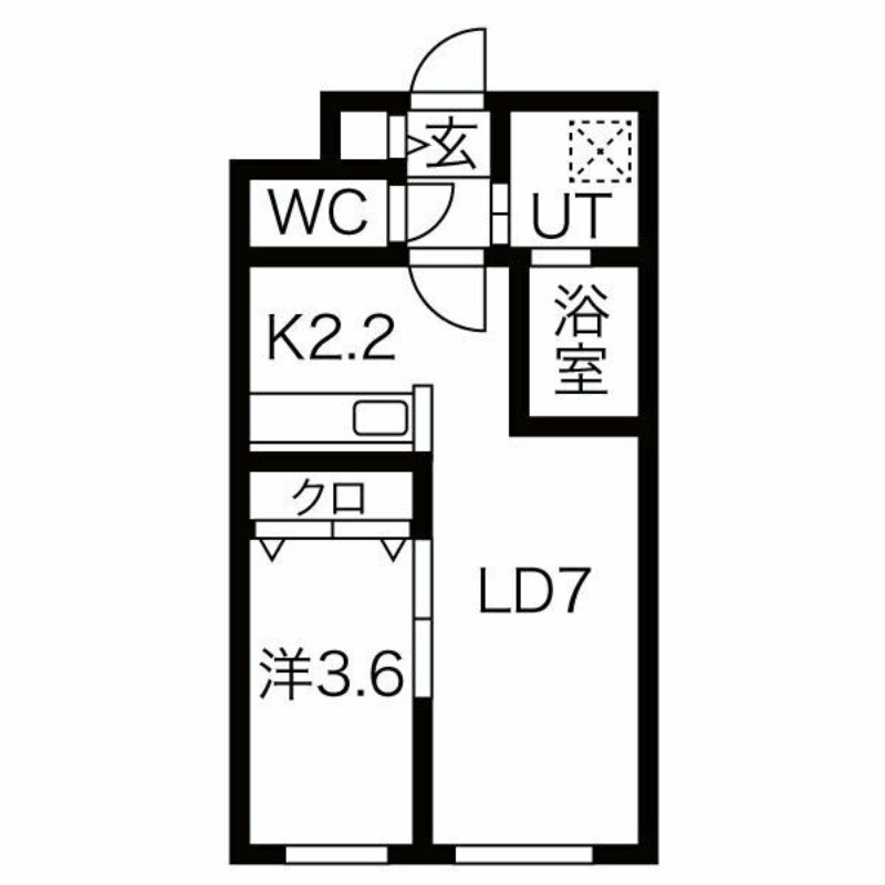 ONE STAGE二十四軒の物件間取画像