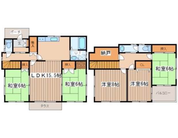 前田３－８　戸建の物件間取画像