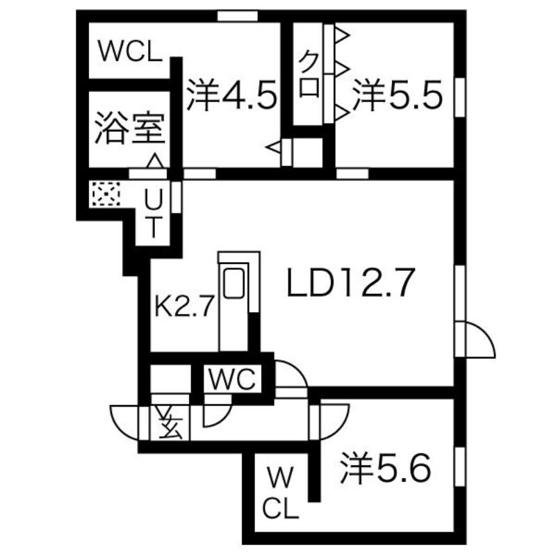 GLASS　MARE　HACHIKENの物件間取画像