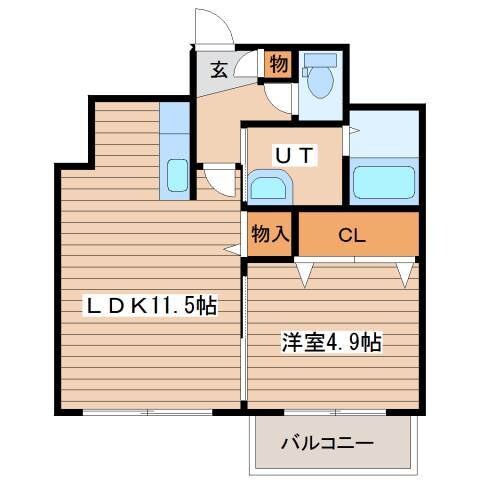 ディスティニーの物件間取画像