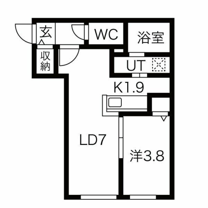 ONE STAGE二十四軒の物件間取画像