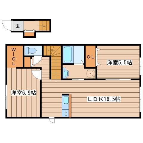 エスターテ西町の物件間取画像