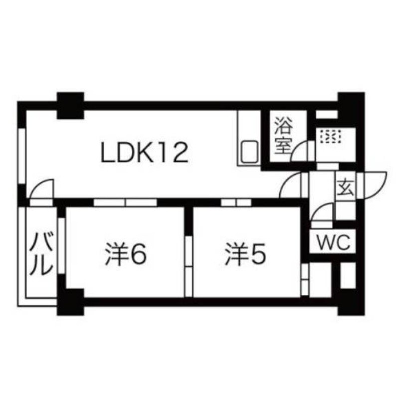 琴似２・７ビルの物件間取画像