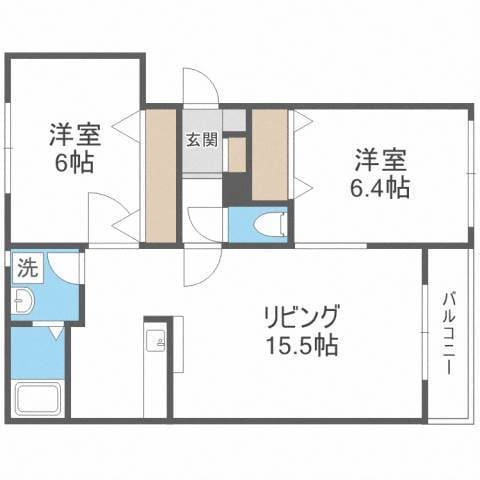 岩崎ＭＳ西野４・７の物件間取画像