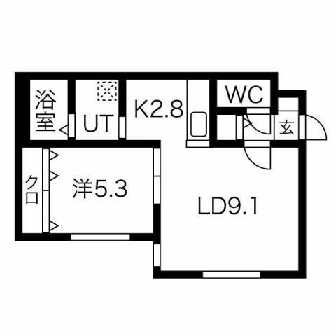 レストシティ琴似の物件間取画像