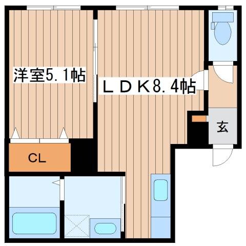 クルタ八軒の物件間取画像