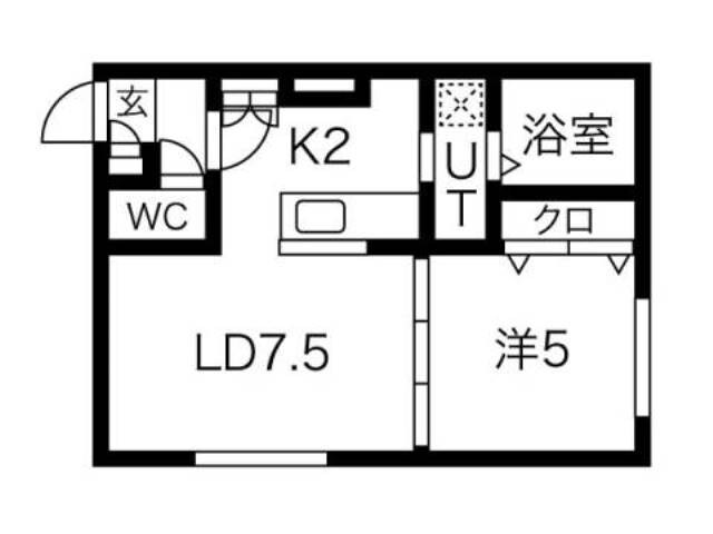 デイズ山鼻の物件間取画像