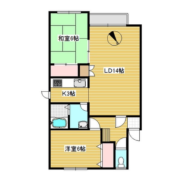 第５ハイツ土橋の物件間取画像