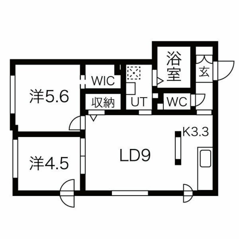 手稲駅 徒歩6分 1階の物件間取画像