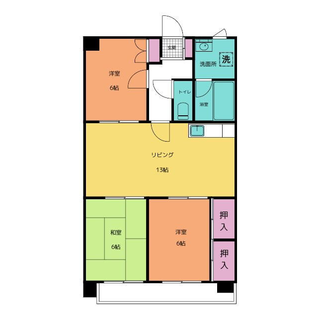 パークマンション楡木の物件間取画像