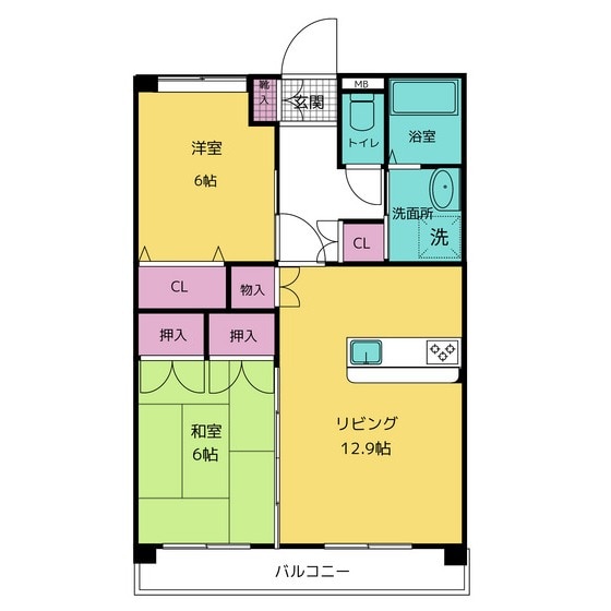 メゾンルミエールⅡの物件間取画像