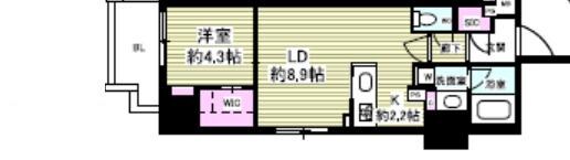 ミレアレジデンス根岸柳通りの物件間取画像