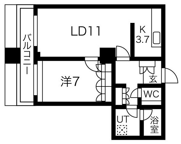 田町駅 徒歩5分 7階の物件間取画像