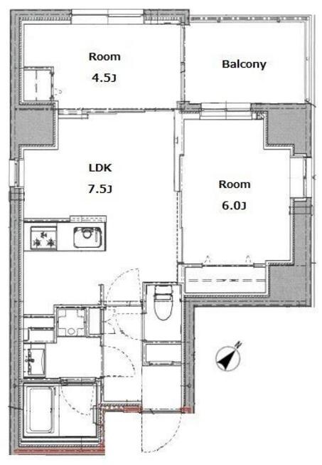 リビオメゾン上野入谷の物件間取画像